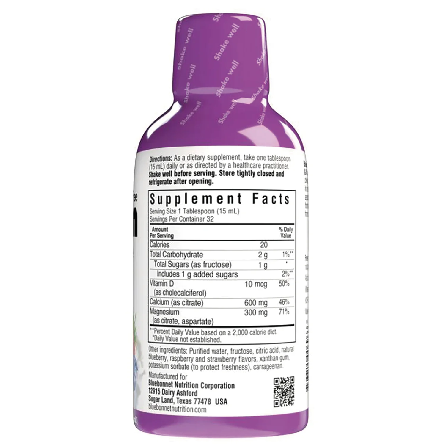 Liquid Calcium, Magnesium Citrate & Vitamin D3 - Mixed Berry - Image 2