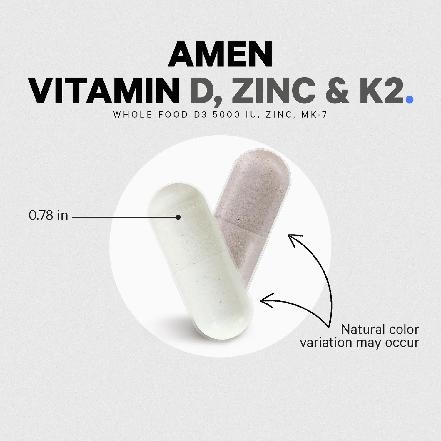 Amen Vitamin D, K2 & Zinc - Image 4