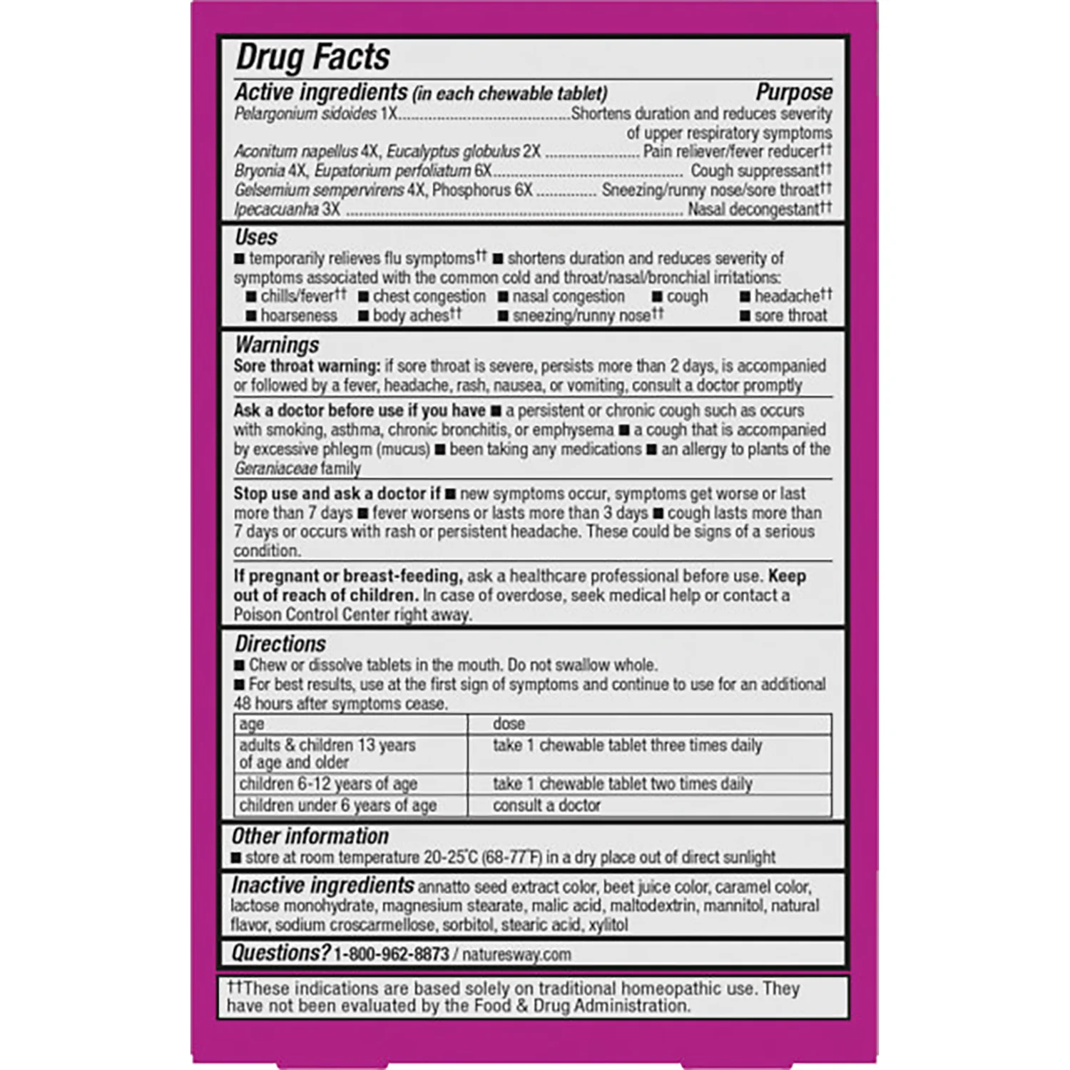 Umcka Cold + Flu Relief Chewables - Berry - Image 2